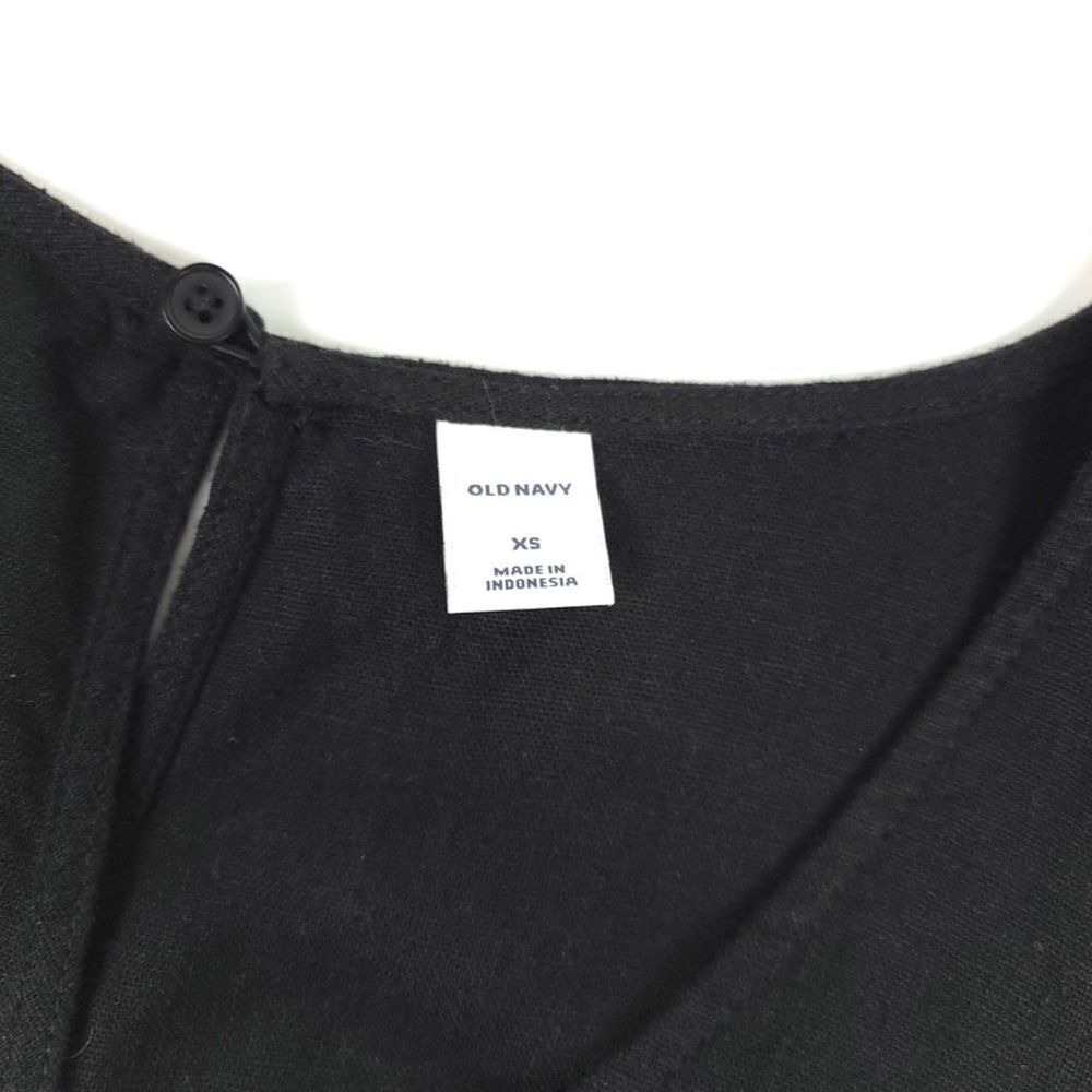 Old Navy Linen Minimal Boho Belted Flutter Sleeve… - image 6